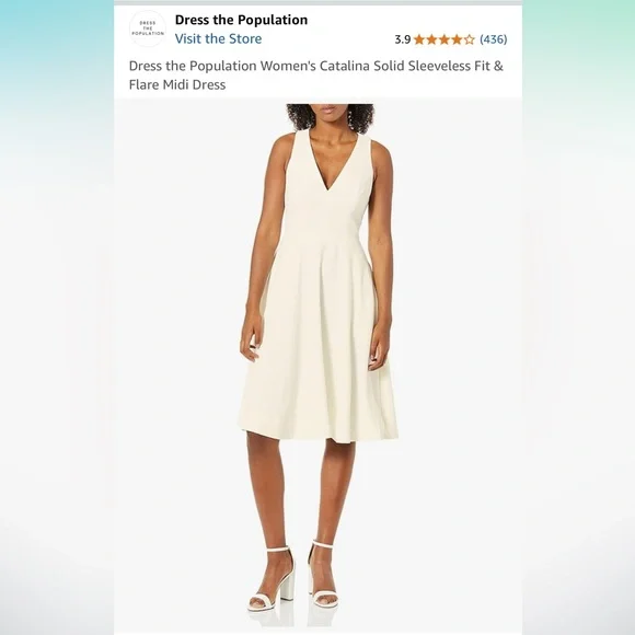 Dress the Population Dresses Dress The Population White